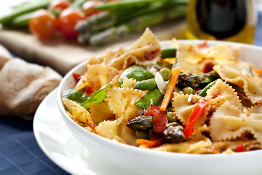 Roasted Vegetable Farfalle Pasta Salad Recipe