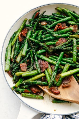 Sautéed Garlic Asparagus with Bacon